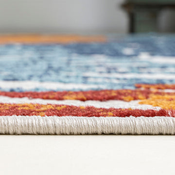 Crisantemo Floral High-low Indoor/outdoor Area Rug